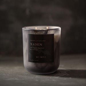 Xaden Riorson 9oz Candle | Fourth Wing | Iron Flame | Onyx Storm | Rebecca Yarros | Book Boyfriend | Dragon Rider | Wing Leader