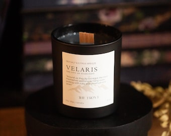 Velaris City of Starlight Candle | Rose Amber and Musk | Fae Court Fantasy Gift