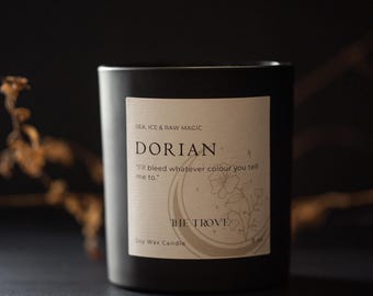 Dorian Havilliard Soy Candle | Sea Salt, Marine and Teakwood | Throne of Glass Prince Gift
