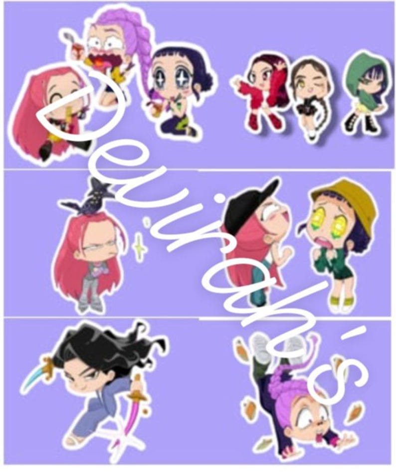 Kpop Demon Hunters Printable Stickers 2 - Etsy