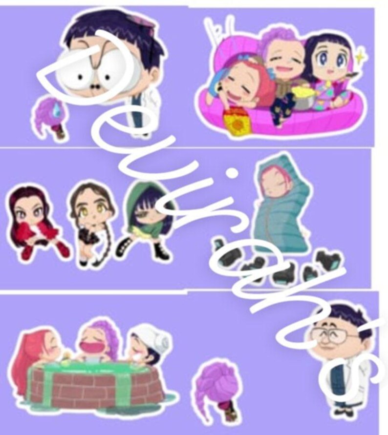 Kpop Demon Hunters Printable Stickers 2 - Etsy
