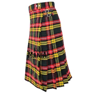 Scottish Tartan Maxi Kilted Skirt - Premium Ladies Skirt - Women&#39;s Tartan Kilt - Custom Made Ankle Length Tartan Skirts - 60+ Tartan