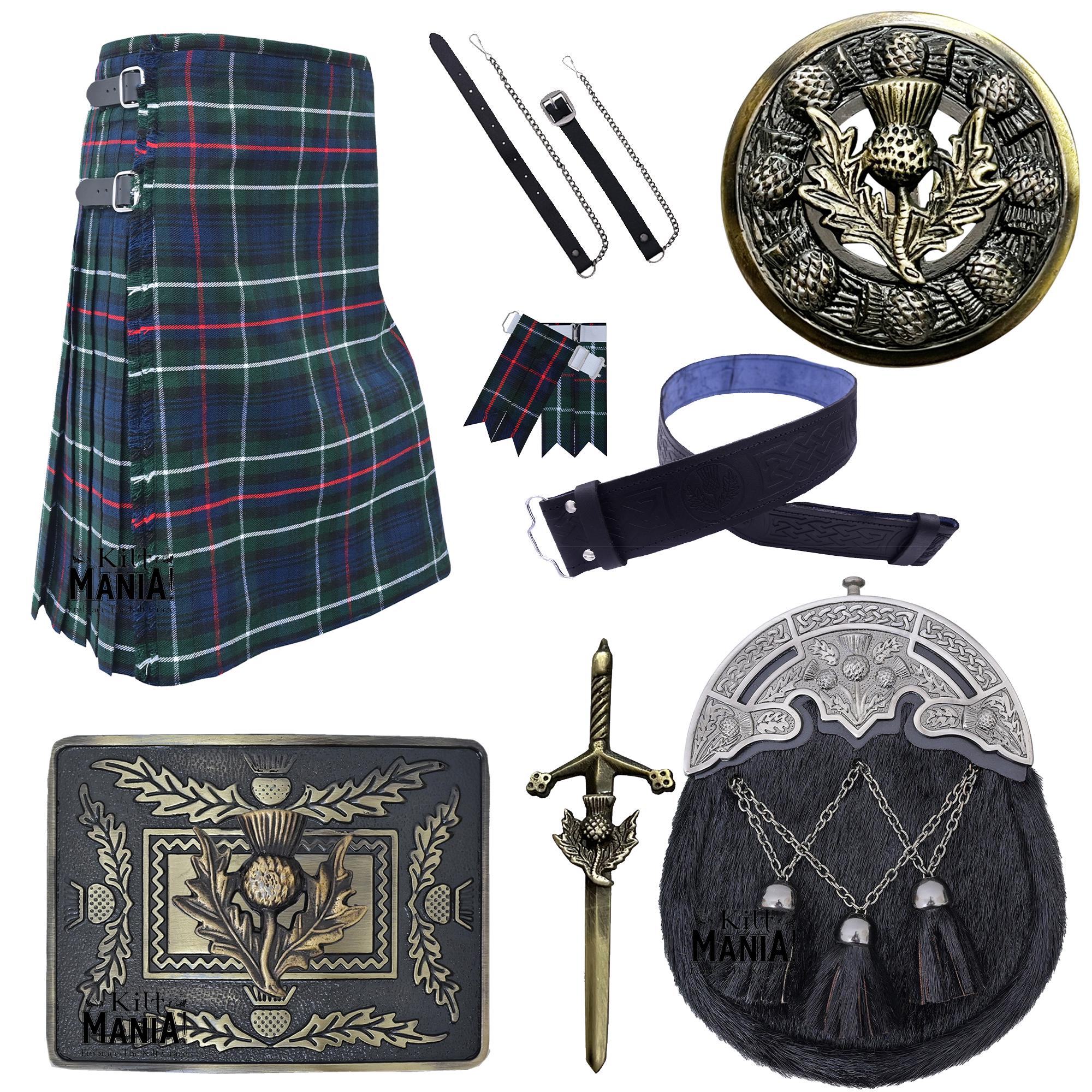 Spilla Kilt Scozzese - Cardo E Spada, Finitura Cromata Antiruggine, Per Abiti Tradizionali - Foto 10