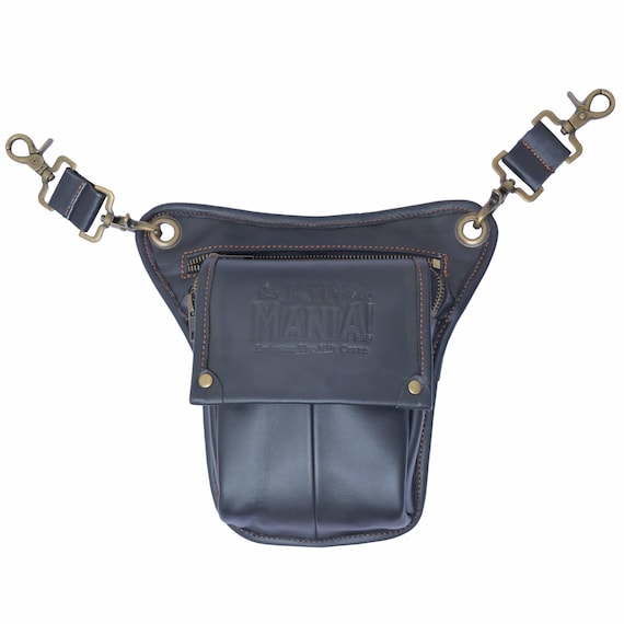 Men's Utility Kilt With Premium Leather Hanging Pouch, Sporran