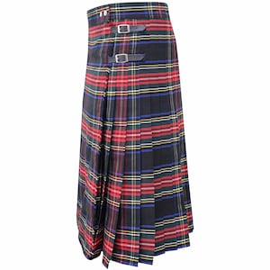 Scottish Tartan Maxi Skirt - Premium PolyViscose Ladies Kilt - Hostess Women&#39;s Skirts - Custom-Made Ankle-Length Kilted Skirt
