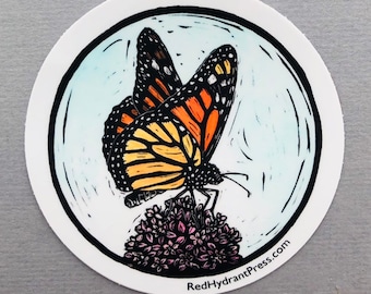 Monarch butterfly sticker