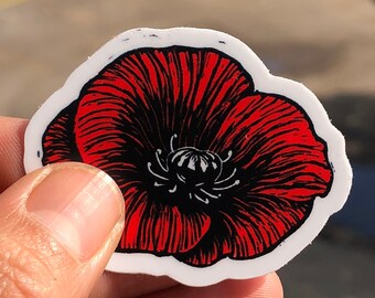 Poppy sticker