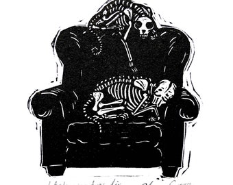 Sleeping dog and cat