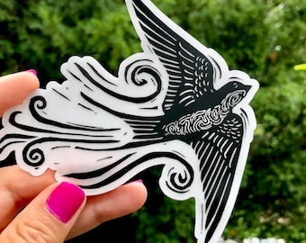 Swallow Golondrina sticker