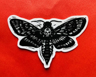 Death's head moth sticker