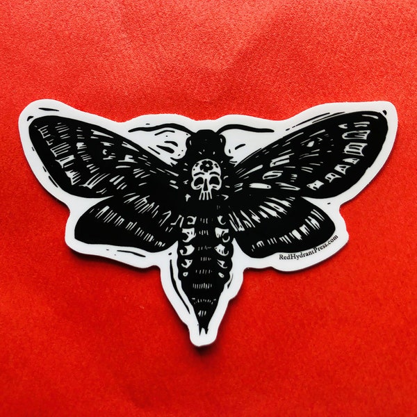 Death's head moth sticker