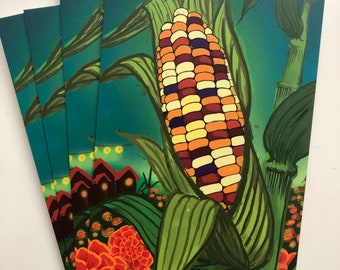 Corn postcards (4)