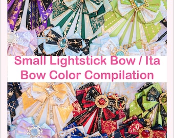 Lightstick Bow Small | Anime Ita Bag Deco | Kpop Decoration | Keychain Bag Charm| Concert Ribbon Bow | Bow Tie