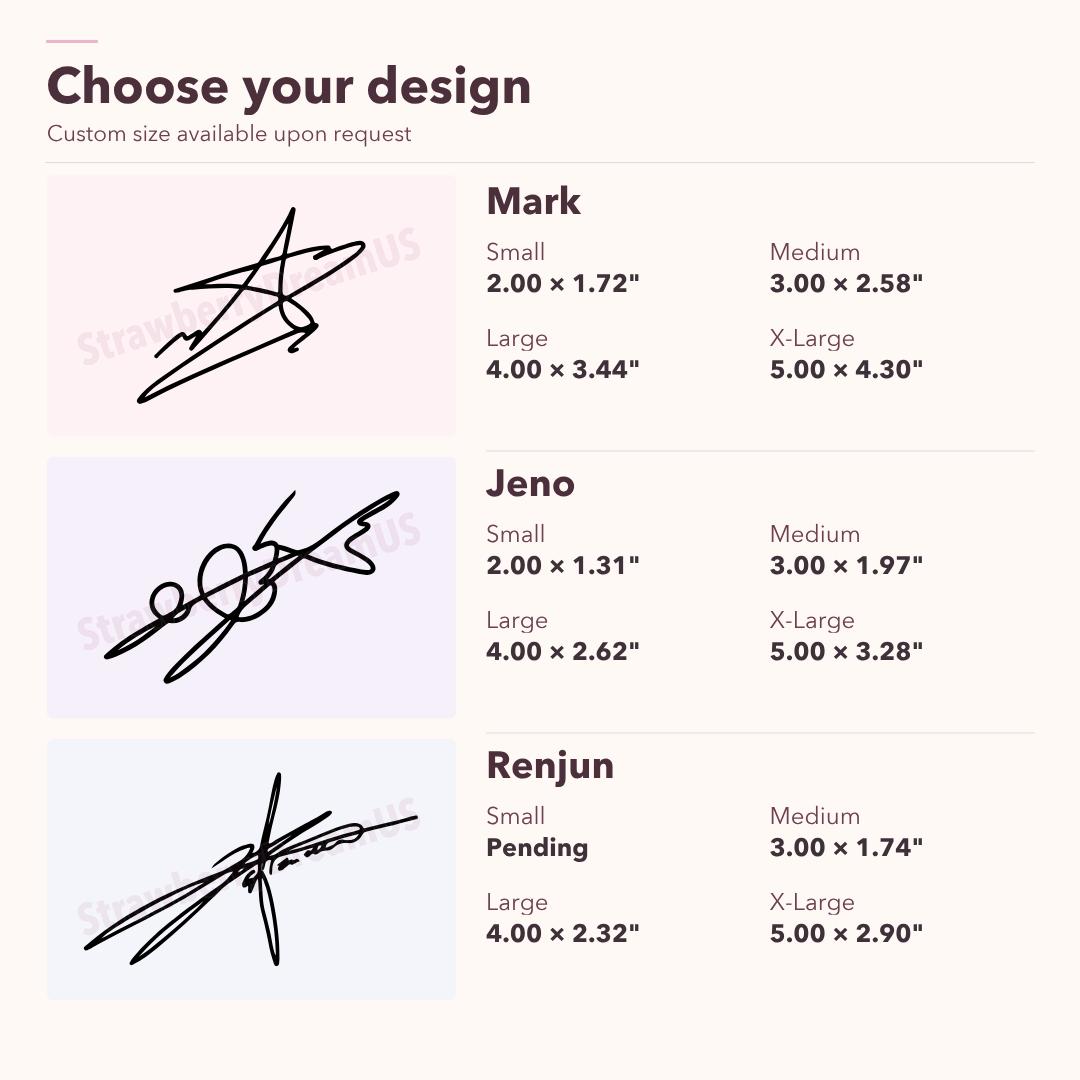 NCT DREAM Vinyl Decals | Logo and Member Signature Stickers