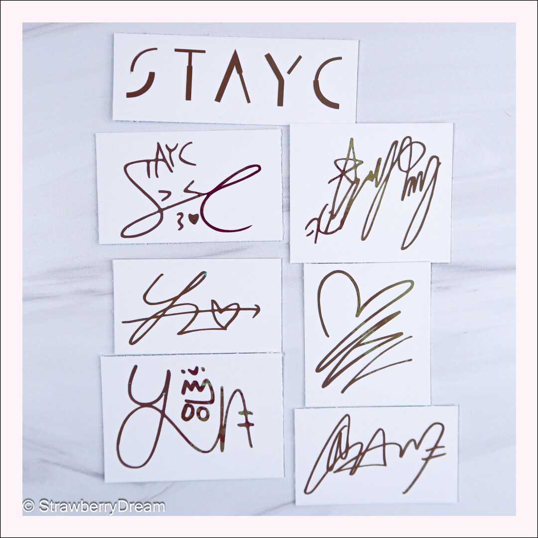 Stayc Decals | Logo and Signature | Vinyl Sticker | SWITH