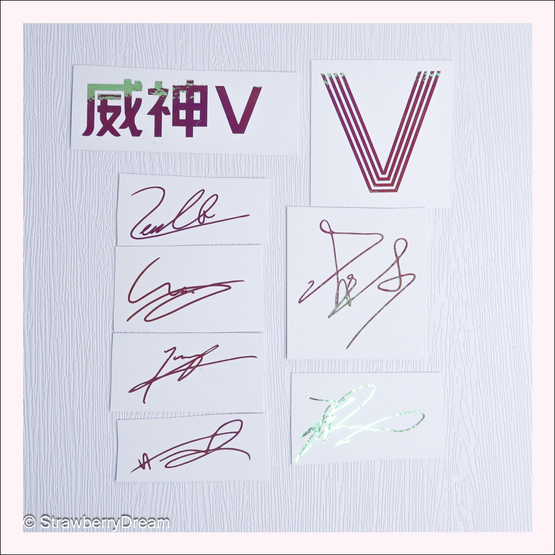 NCT Wayv Decals | Logo and Signature | Vinyl Sticker | Kun
