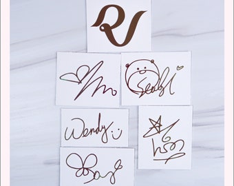 Red Velvet Decals | Logo and Signature | Vinyl Stickers | Joy