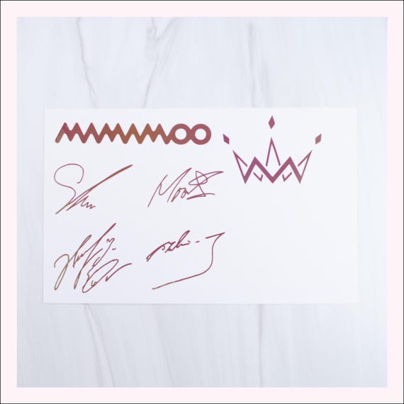 Mamamoo Decals | Logo and Signature | Vinyl Sticker | Hwasa
