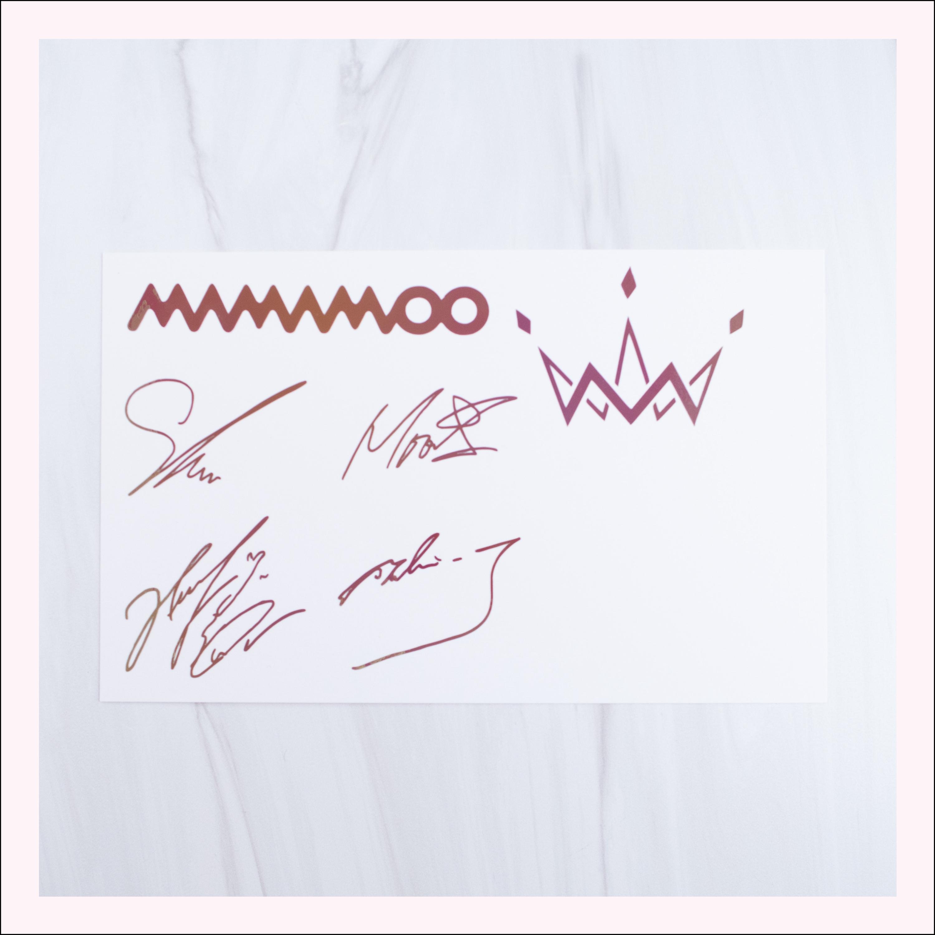 Mamamoo Decals | Logo and Signature | Vinyl Sticker | Hwasa