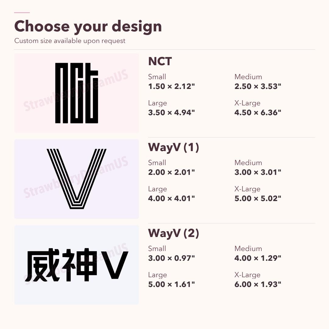 Wayv Vinyl Decals | NCT and Wayv Logos or Member Signature