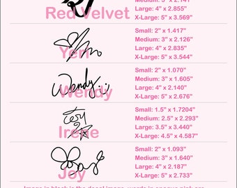 redvelvet アイリーン　サイン　直筆K-POP ステッカー il_340x270.6080940016_dgzu.jpg
