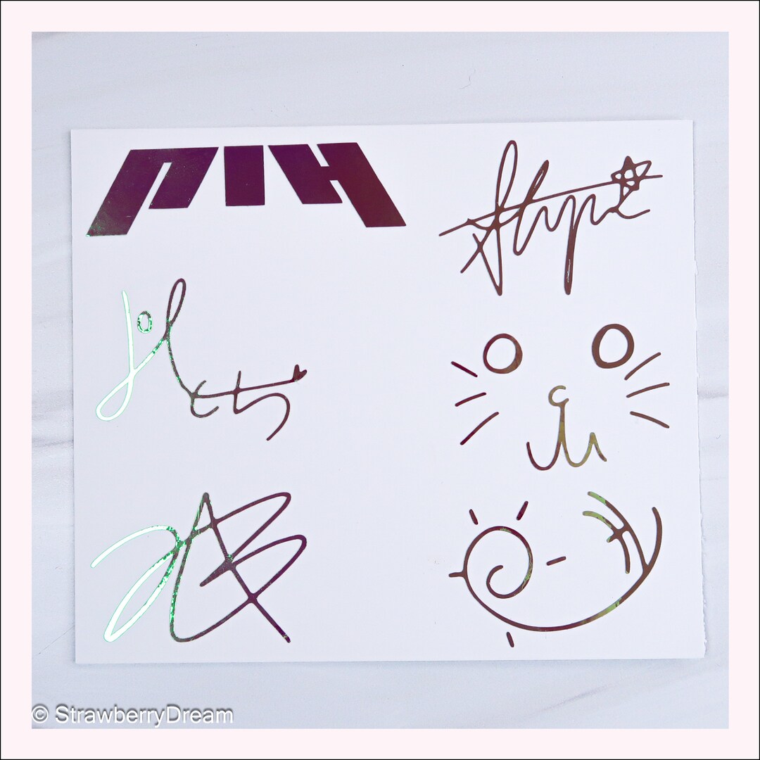 P1harmony Decals | Logo and Signature | Vinyl Stickers | Keeho