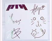 P1Harmony テオ サインボール P1harmony Decals | Logo and Signature | Vinyl Stickers