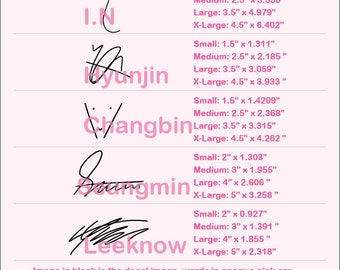 Stray Kids Decals | Logo and Signature | Vinyl Sticker | Stay