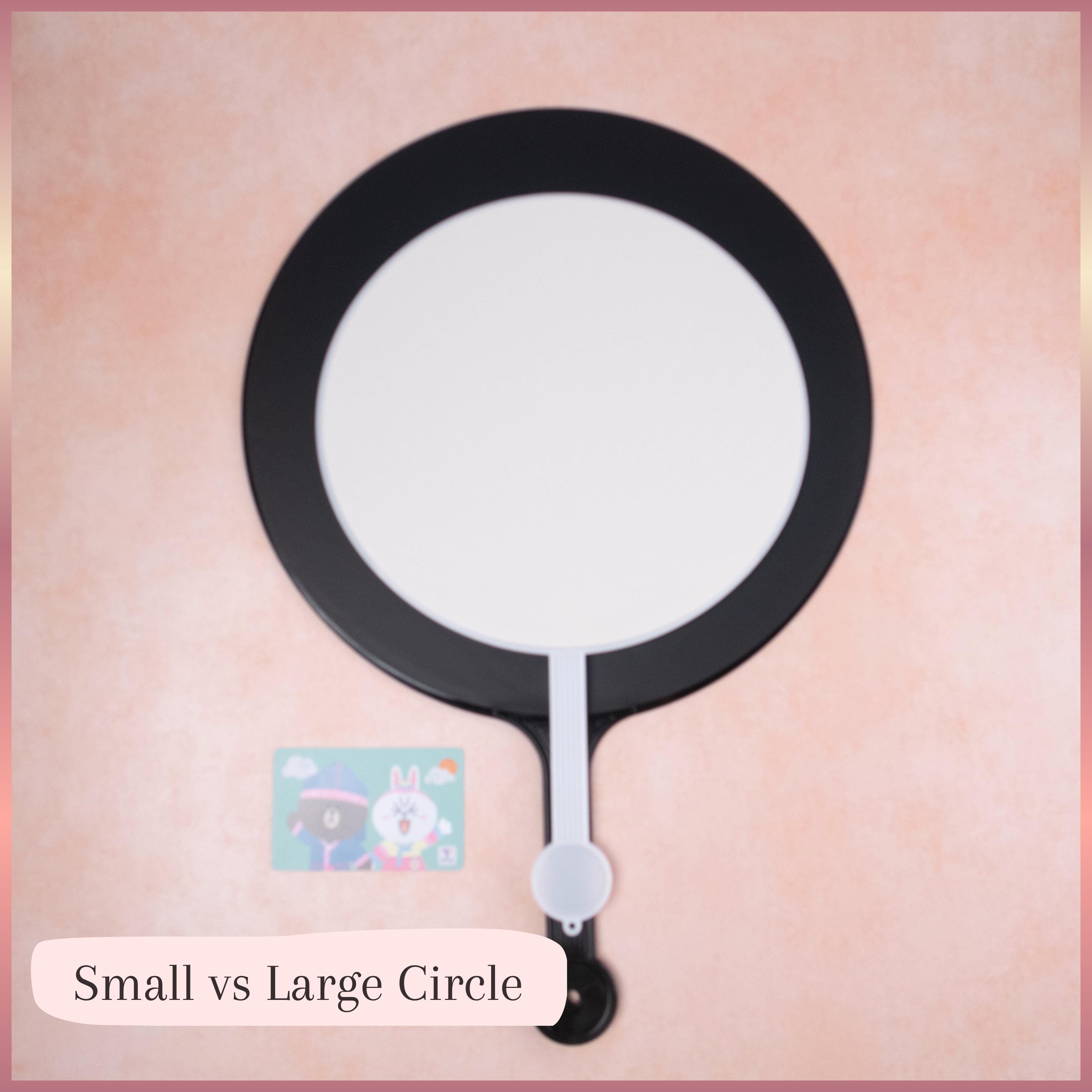 Blank Picket | DIY K-pop Uchiwa Fan Sign | Circle/heart | Full