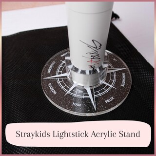Supporto Per Lightstick Kpop – Compatibile Con Stray Kids, Enhypen, Ateez, Twice – Base Regolabile In Bianco