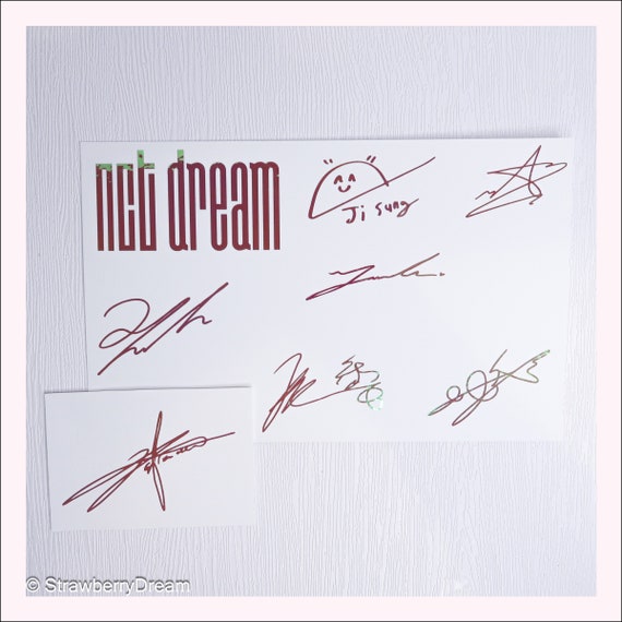 NCT Dream Decals | Logo and Signature | Vinyl Sticker | Mark