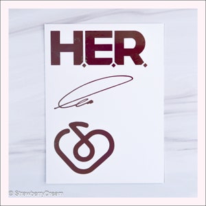 Stickers UI | Logo et signature | Autocollants en vinyle | Uaena | ELLE | Cadeau concert