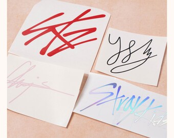 ITZY Vinyl Decals | Logo and Member Signature Stickers | MIDZY