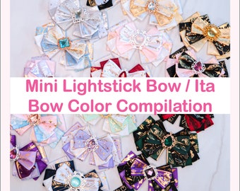 Lightstick Bow Mini | Anime Ita Bag Deco | Kpop Decoration | Keychain Bag Charm| Concert Ribbon Bow | Bow Tie