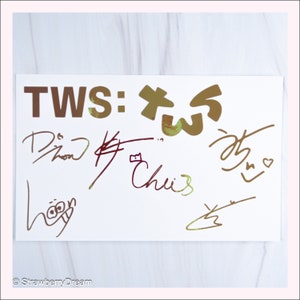 Stickers TWS | Logo et signature | Autocollant en vinyle |  Shinyu | Doha | Youngjae | Hanjin | Jihoon | Kyungmin