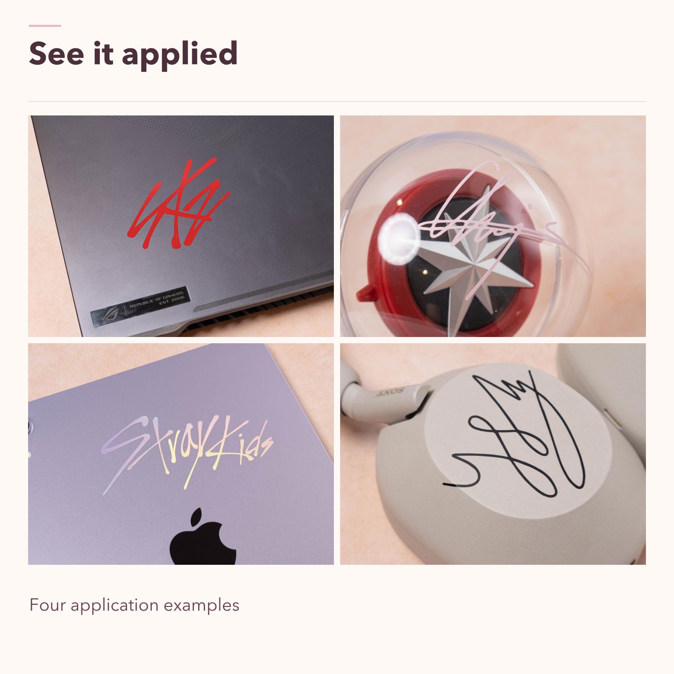 NCT DREAM Vinyl Decals | Logo and Member Signature Stickers