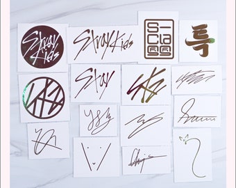 Stray Kids Decals | Logo and Signature | Vinyl Sticker | Stay Stray Kids Decals | Logo and Signature | Vinyl Sticker | Stay