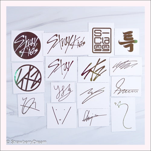 Stray Kids Decals | Logo and Signature | Vinyl Sticker | Stay