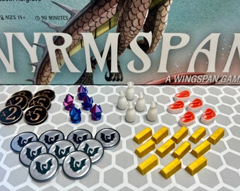 Wyrmspan resources & tokens / Wyrmspan compatible / 3D Printed