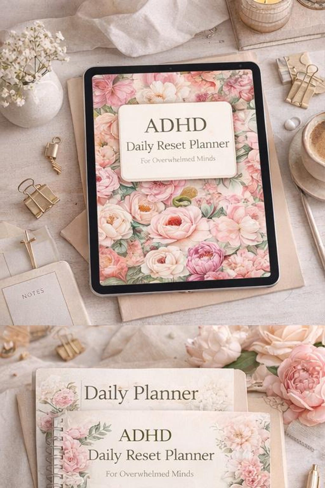ADHD Daily Reset Planner for Overwhelmed Minds | ADHD Friendly ...