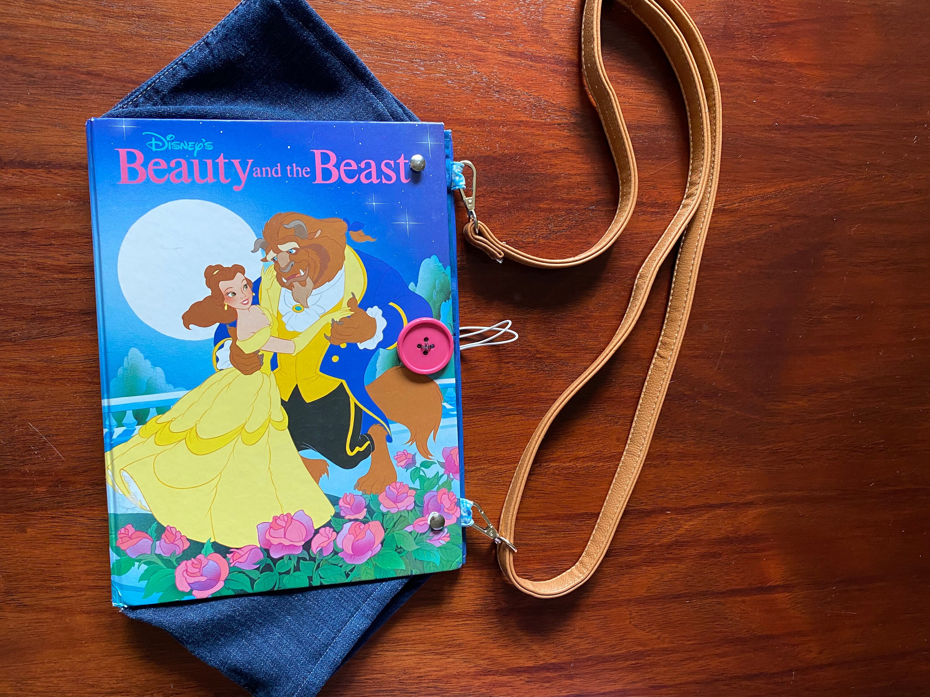 Book Lover Gift Beauty and the Beast Book Purse Book Bag 