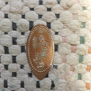 Elongated pressed penny &quot;It&#39;s a girl&quot; stork baby shower favor gift keepsake