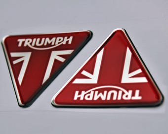 2PCS X TRIUM 42x37 mm. stickers. Domed 3d Decal logo