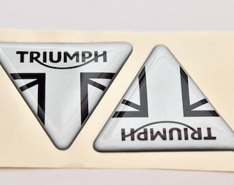 2PCS X TRIUM 43x37 mm. stickers. Domed 3d Decal logo
