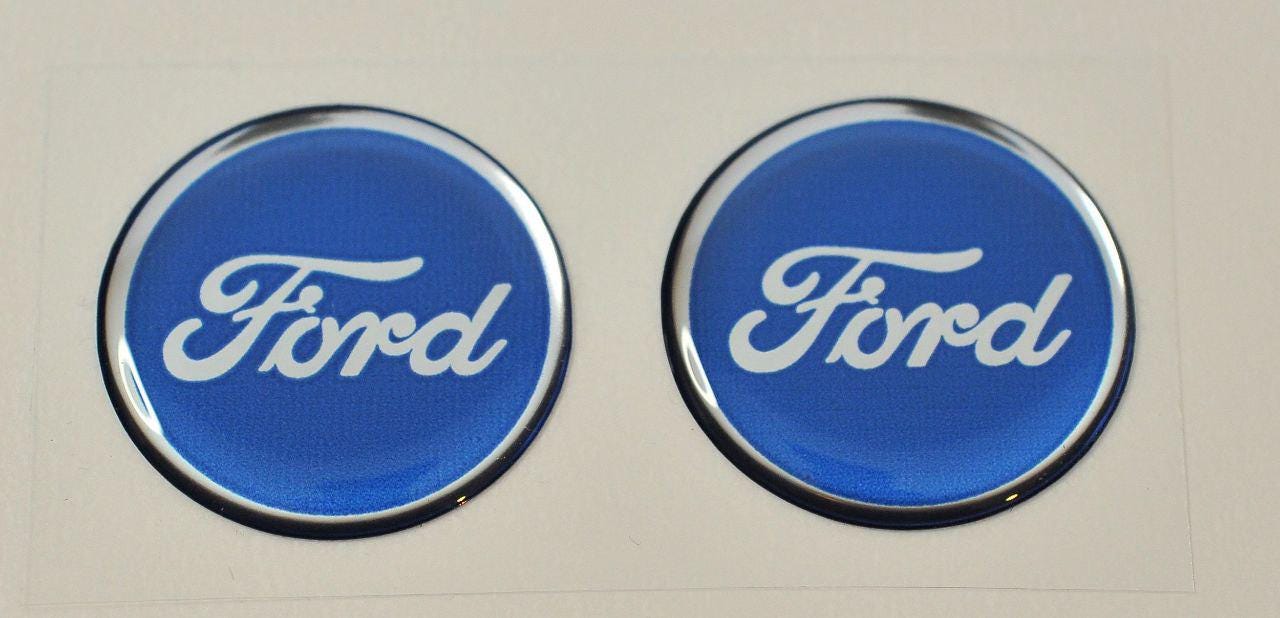 2.75" Blue Ford Center Cap Overlay Decals – Aftermarket Vinyl Stickers For Wheel Rims (Set Of 4)