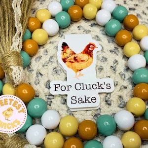 For Cluck&#39;s Sake Chicken Magnetic Bookmark, Avid Chicken Lover Gifts, Chicken Humor, Flocks and Reading, Reading with Chickens Fowl Language