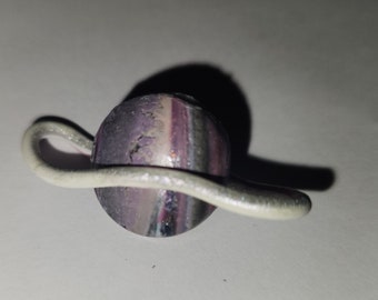 Planet Brooch Pin Saturn