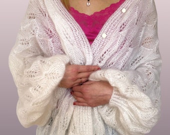 Silk mohair cardigan NEAPOLE