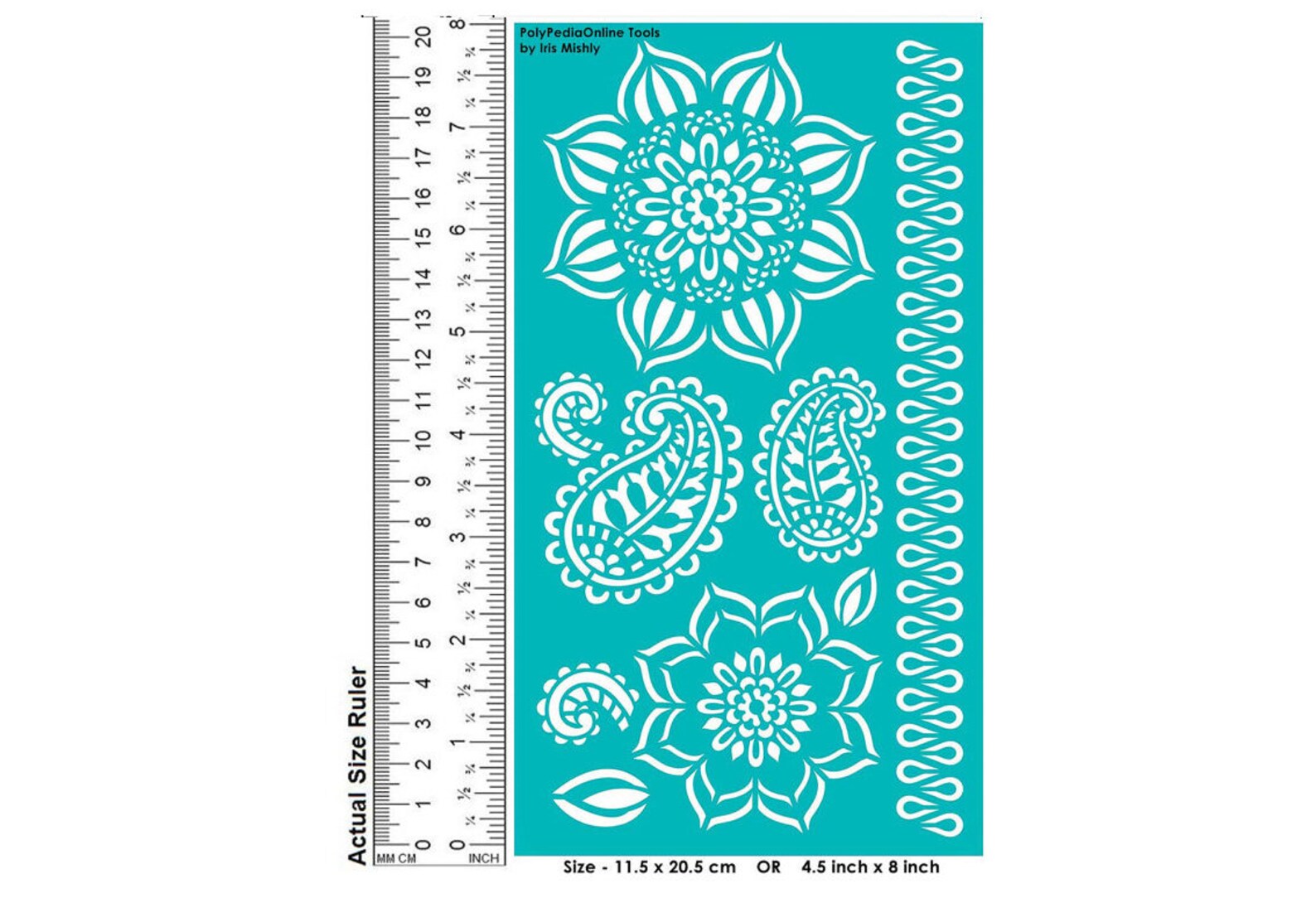 Mandala Stencil Adhesive Stencil Glass Etching Stencil for Etsy