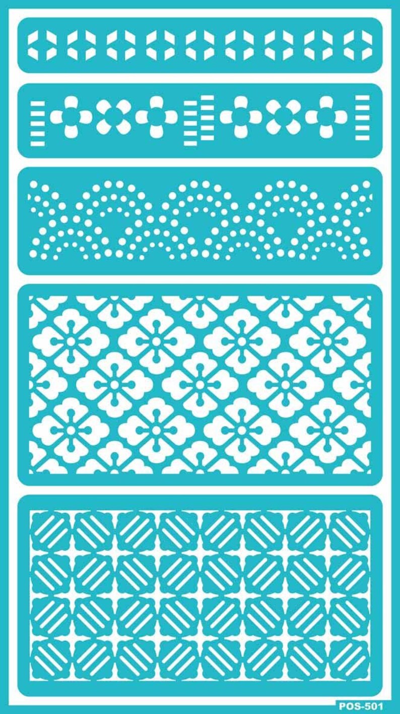 Stencil for Painting Adhesive Stencils Geometric Stencil Etsy